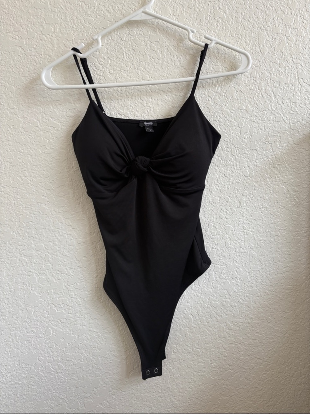 Express Black Knot Front Bodysuit NWOT Small